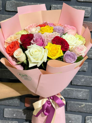  Kemer Çiçek Siparişi - Pembenin Zerafeti Gül Gerbera Buketi