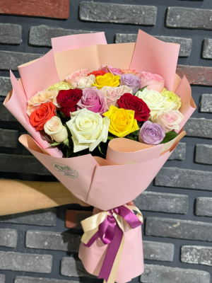  Kemer Çiçek - Pembenin Zerafeti Gül Gerbera Buketi