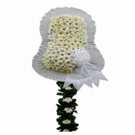  Kemer Çiçek Beyaz Düğün & Açılış Çelenği